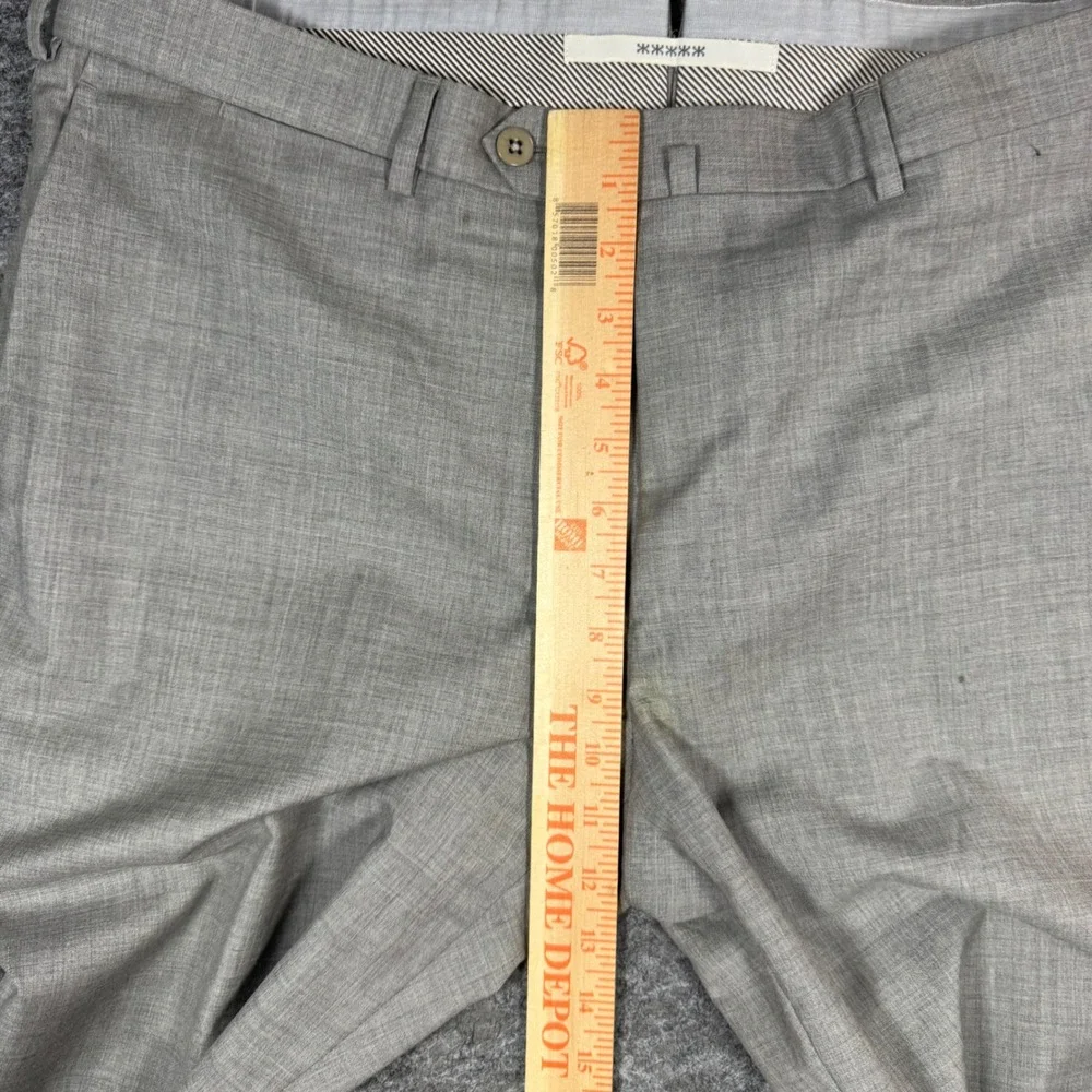 Ermenegildo Zegna Dress Pants Mens 56R (38x30) Grey Wool Flat Front Luxury